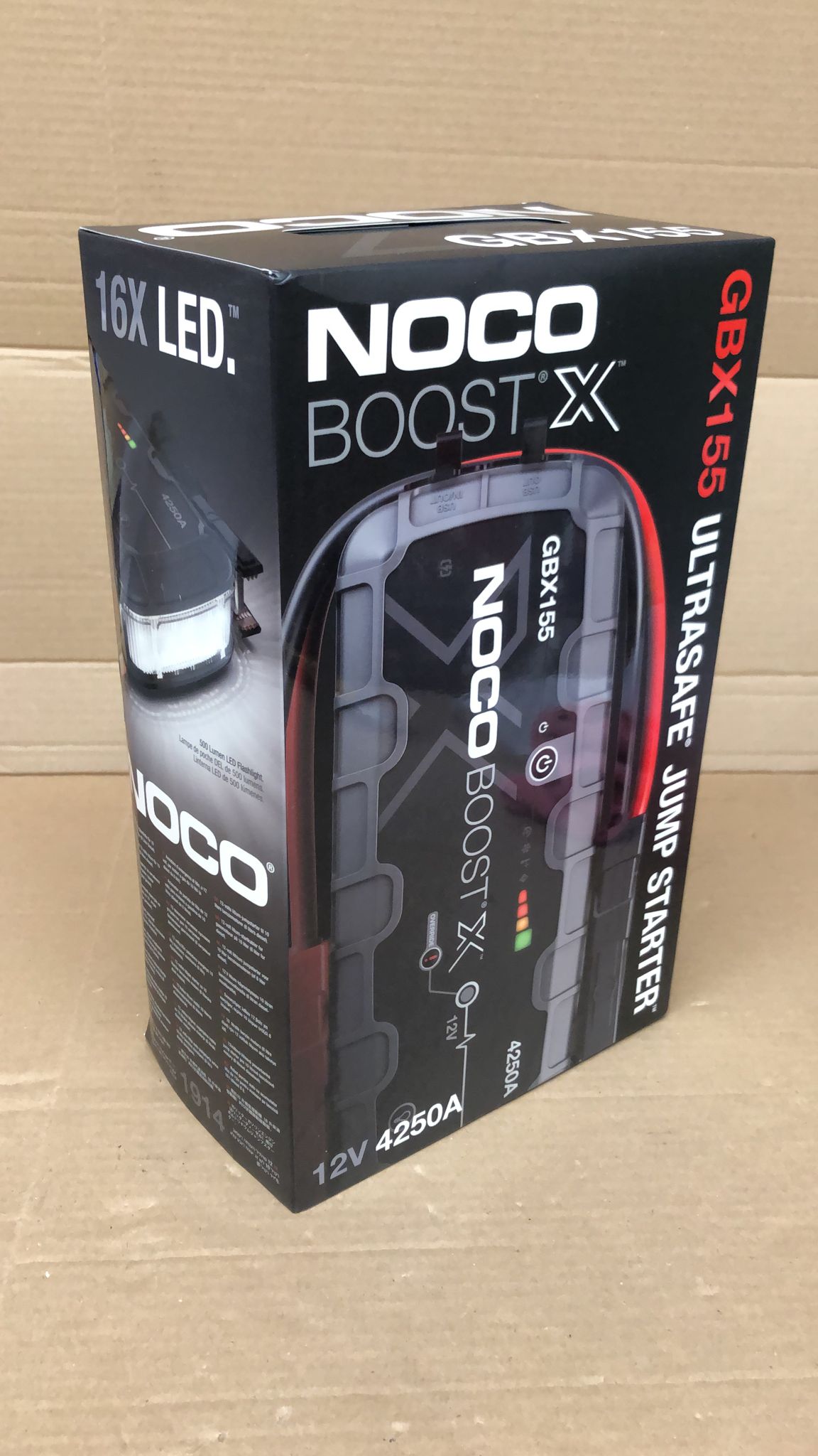 NOCO Boost X GBX155 4250A UltraSafe Car Jump Starter, Jump Starter Power Pack-4250