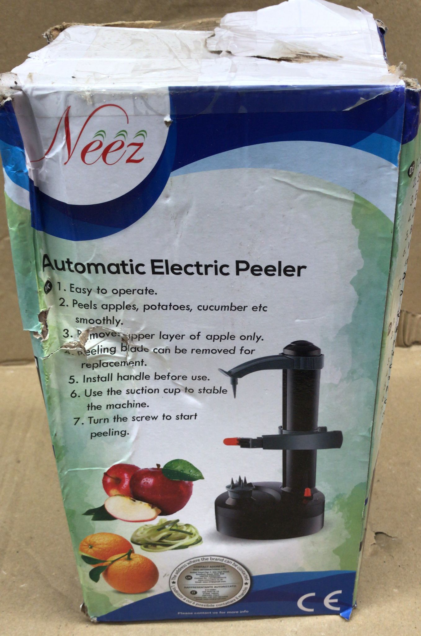 Neez Electric Potato Peeler - Automatic Apple Peeling Machine-1102