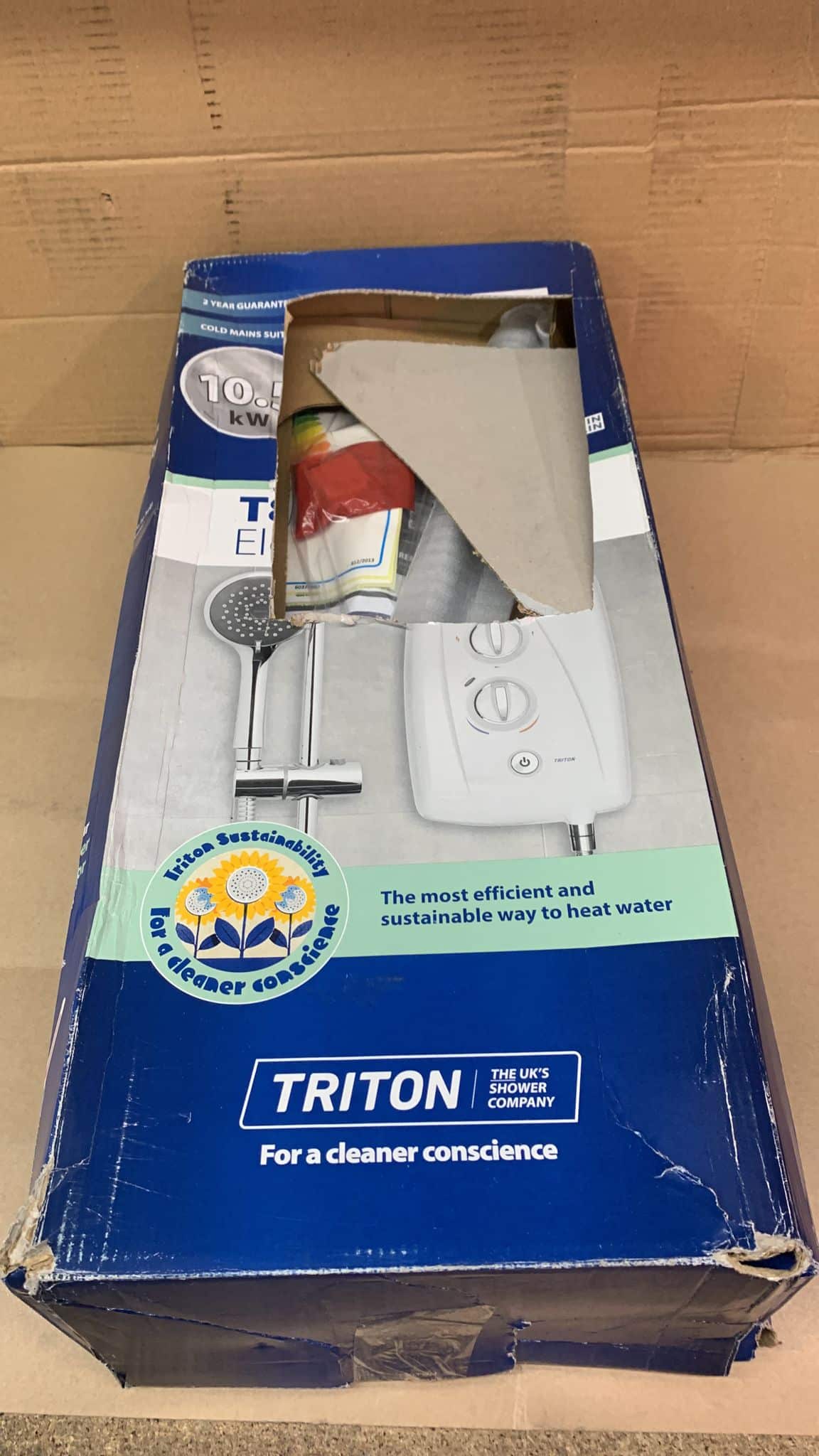 Triton T80 Easi-Fit+ White Electric Shower 10.5kW 0546
