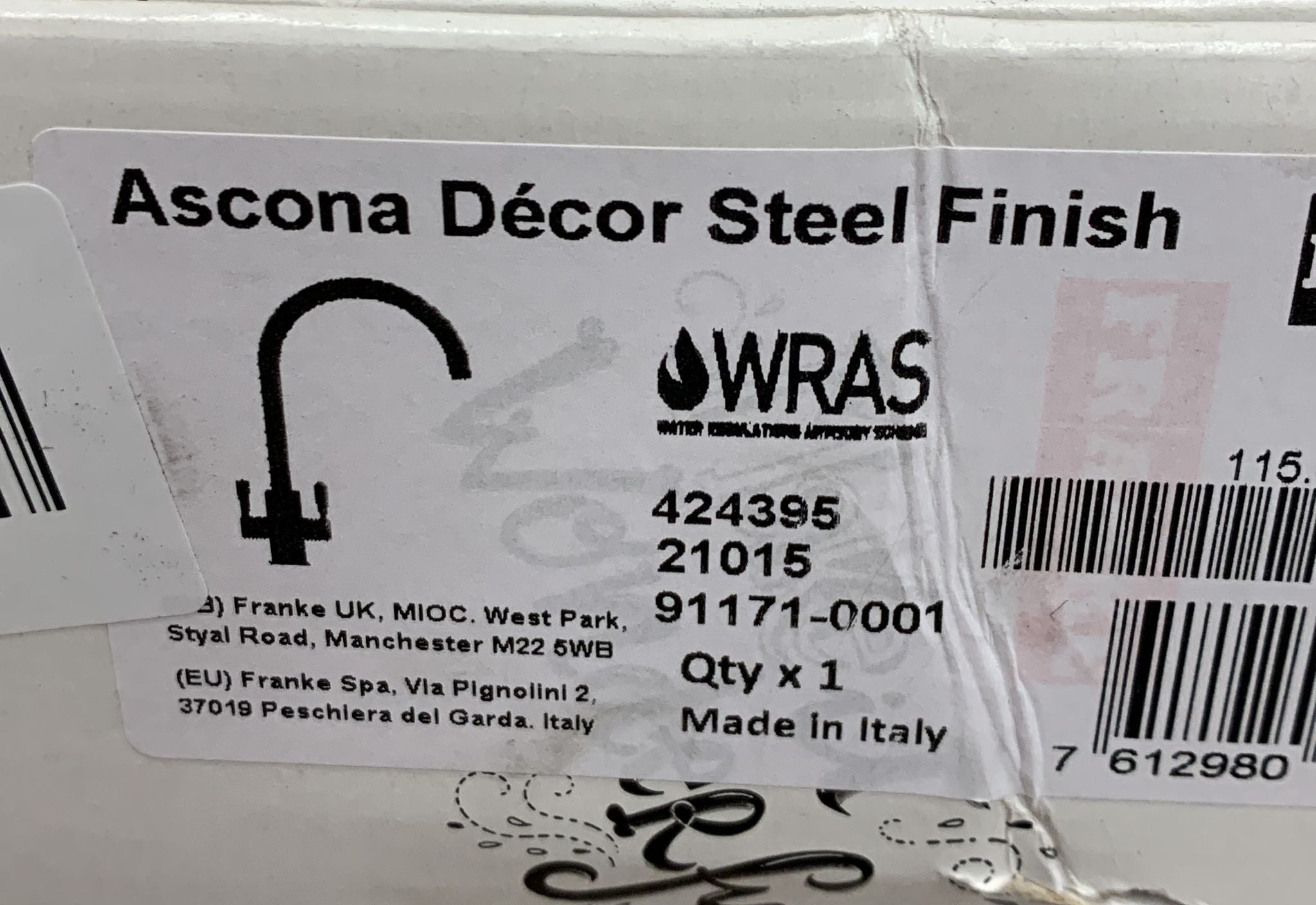 Franke Ascona Stainless steel effect Kitchen Tap 8111