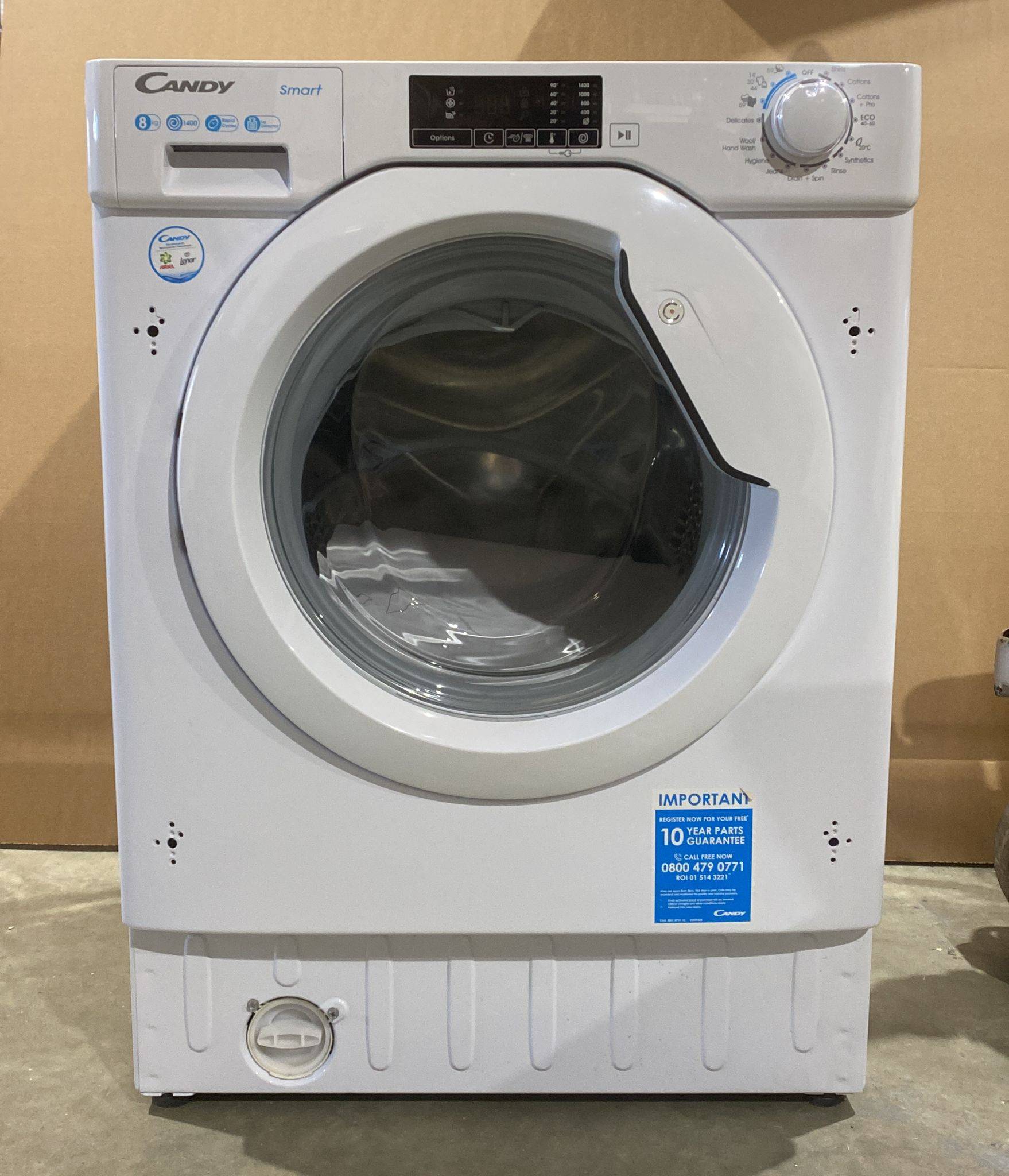 Candy CBW 48D1E 8kg Load Integrated Washing Machine Cosmetic damage- 4992