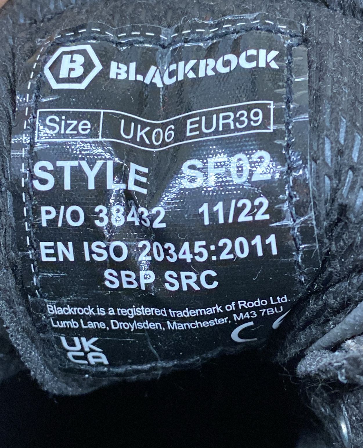 BLACKROCK CHUKKA BOOTS SIZE 6-1125NO