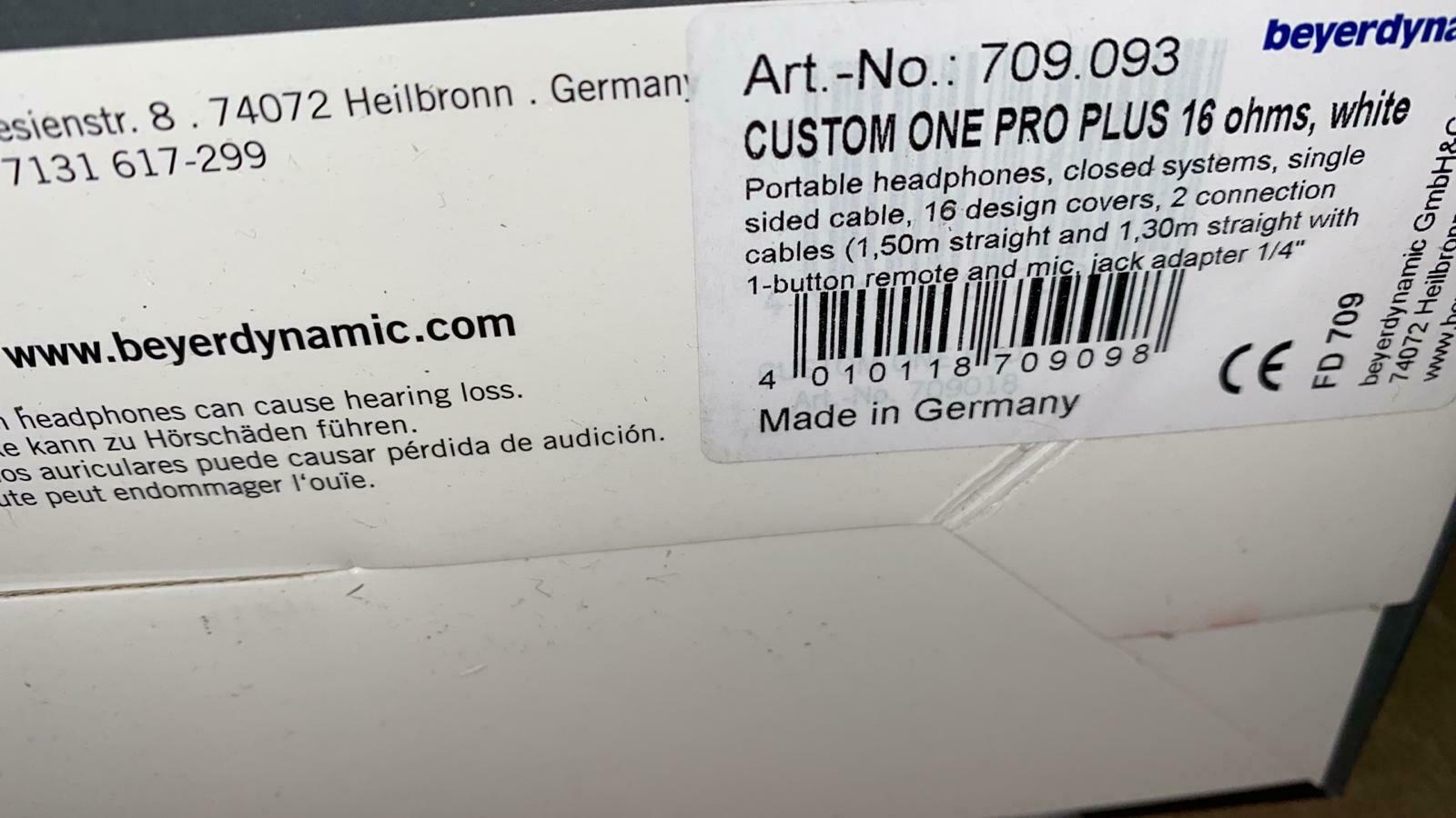 Beyerdynamic Custom One Pro Plus Headphone - White-New-9098