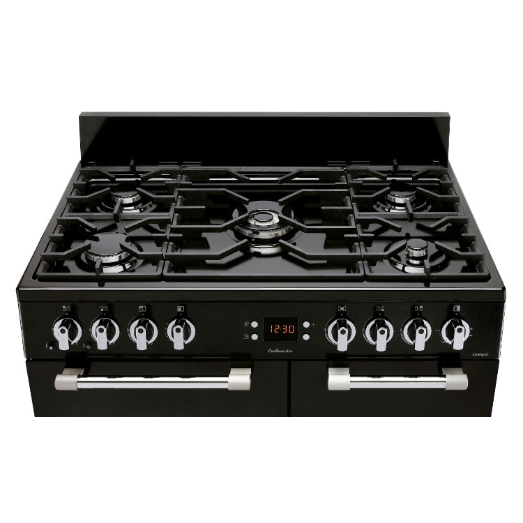 Leisure Cookmaster Gas Hob-Oven Freestanding Electric  90cm Black CK90G232K