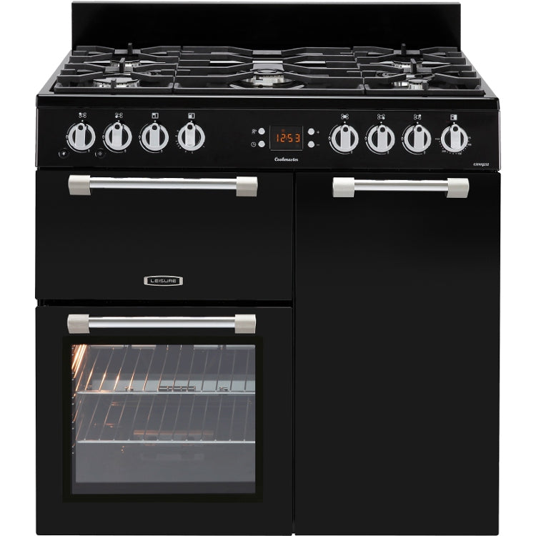 Leisure Cookmaster Gas Hob-Oven Freestanding Electric  90cm Black CK90G232K