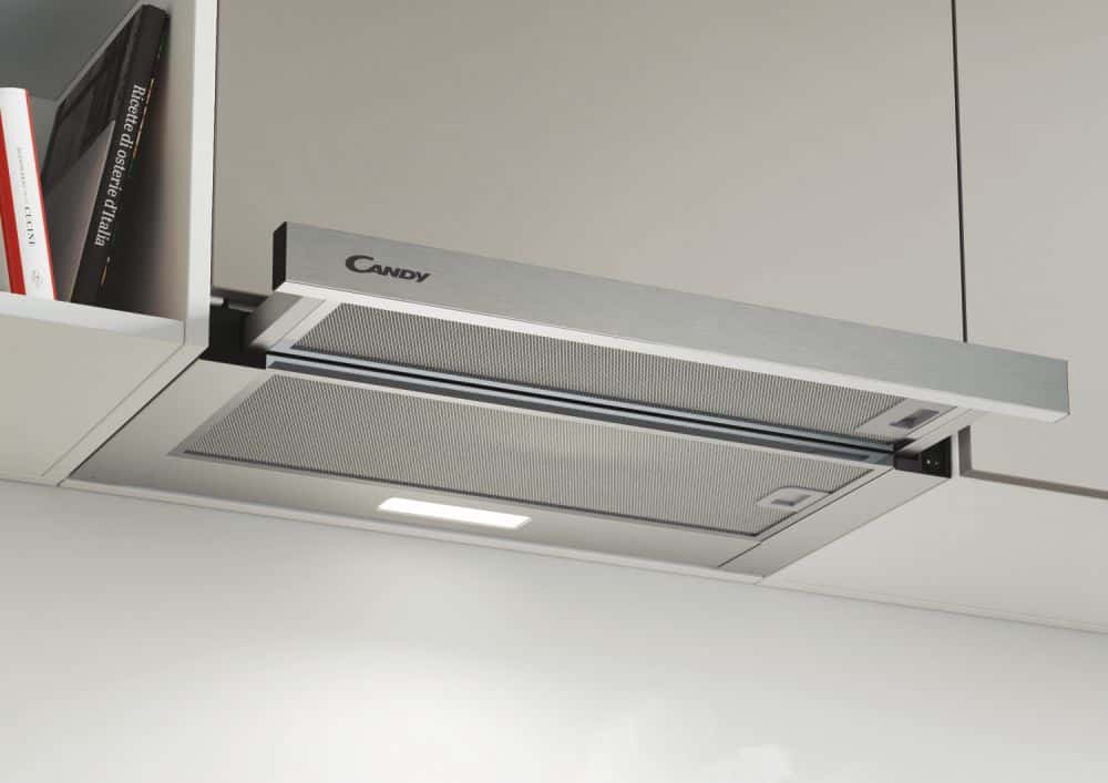 Candy Cooker Hood-Telescopic-Stainless Steel-60cm-Silver-CBT625/2X/1-0939