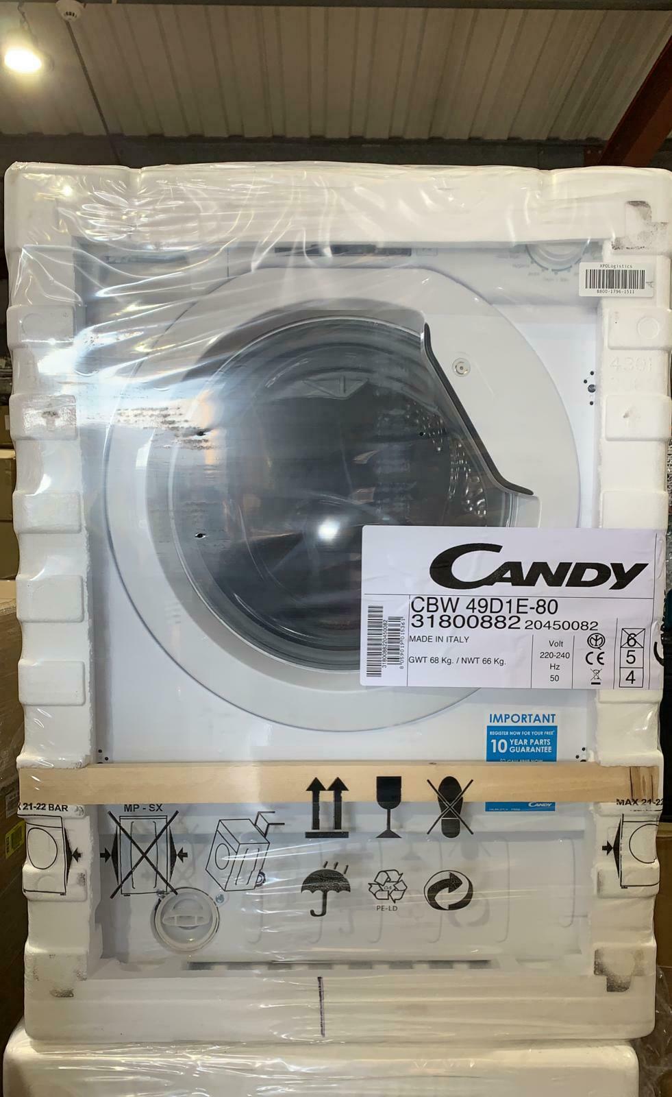 Candy CBW 49D1XE 80 White Built-in Washing machine- 9kg-1511-1521-1514-New