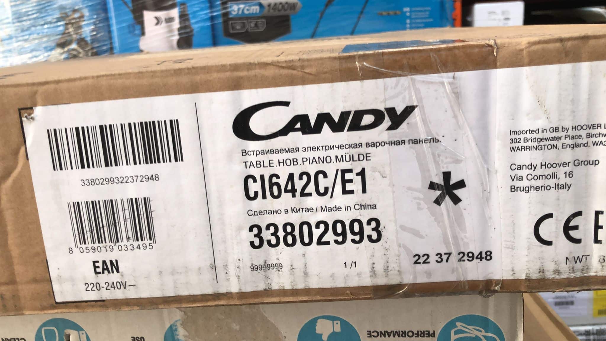 Candy Induction Hob Electric 59cm Black CI642C/E1-3495