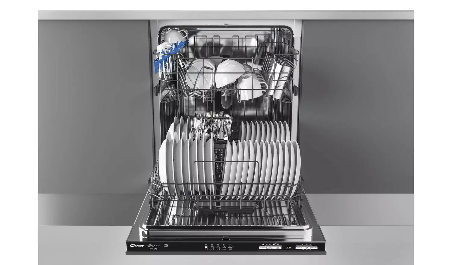 Candy CRIN 1L380PB-80 60cm Full Size Integrated Dishwasher 9077