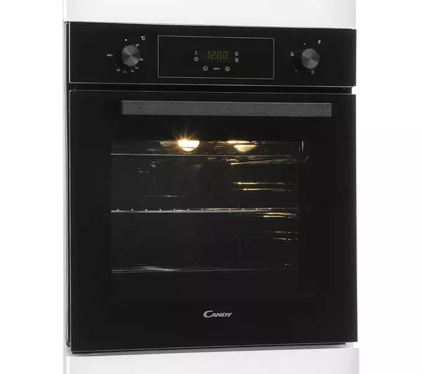 Candy Single Oven-Built-in Electric 70L-Black-FCT405N-X-Display 21