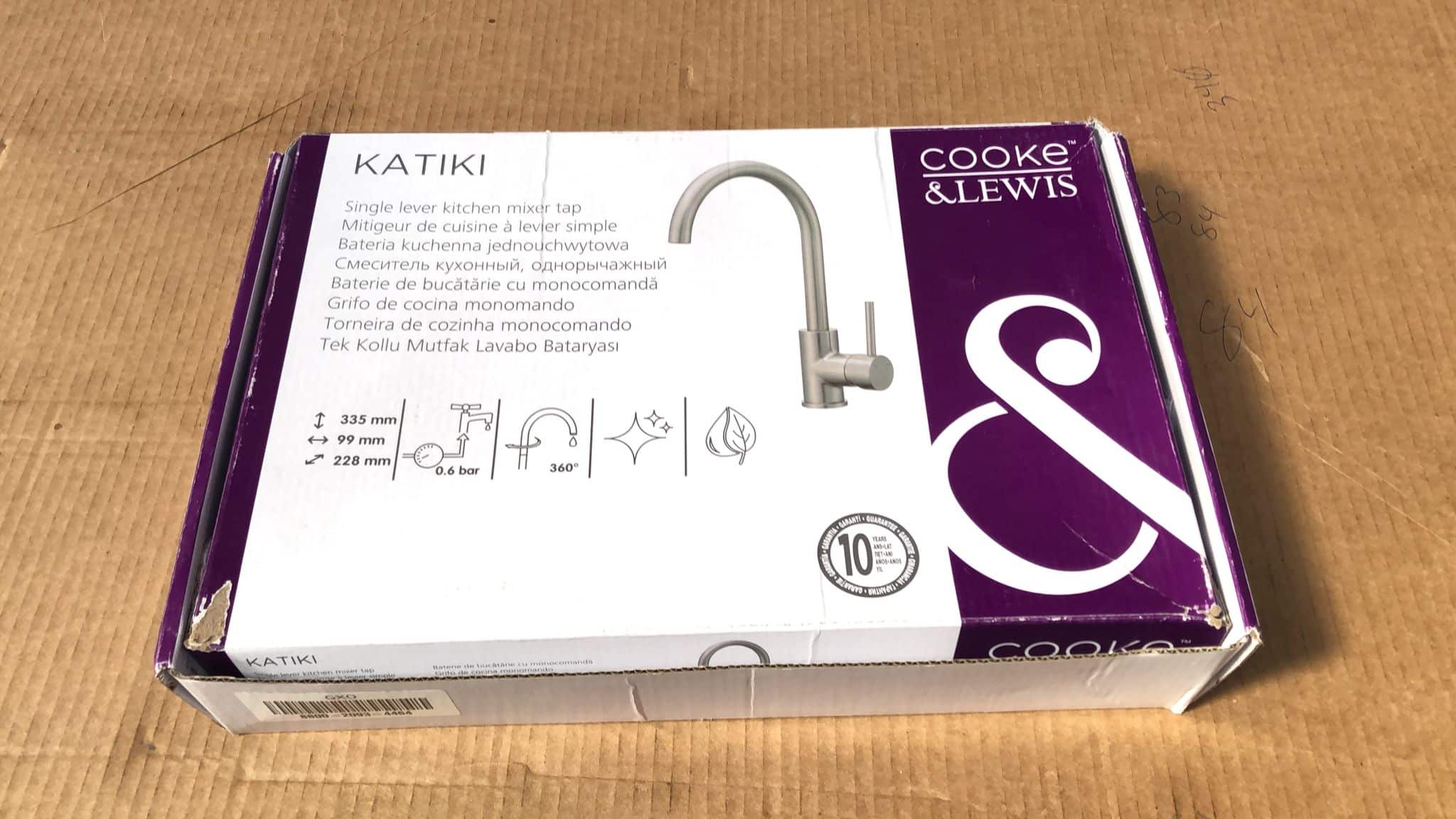 Cooke & Lewis Katiki Nickel effect Kitchen Pin side lever Tap Cosmetic NO=4464