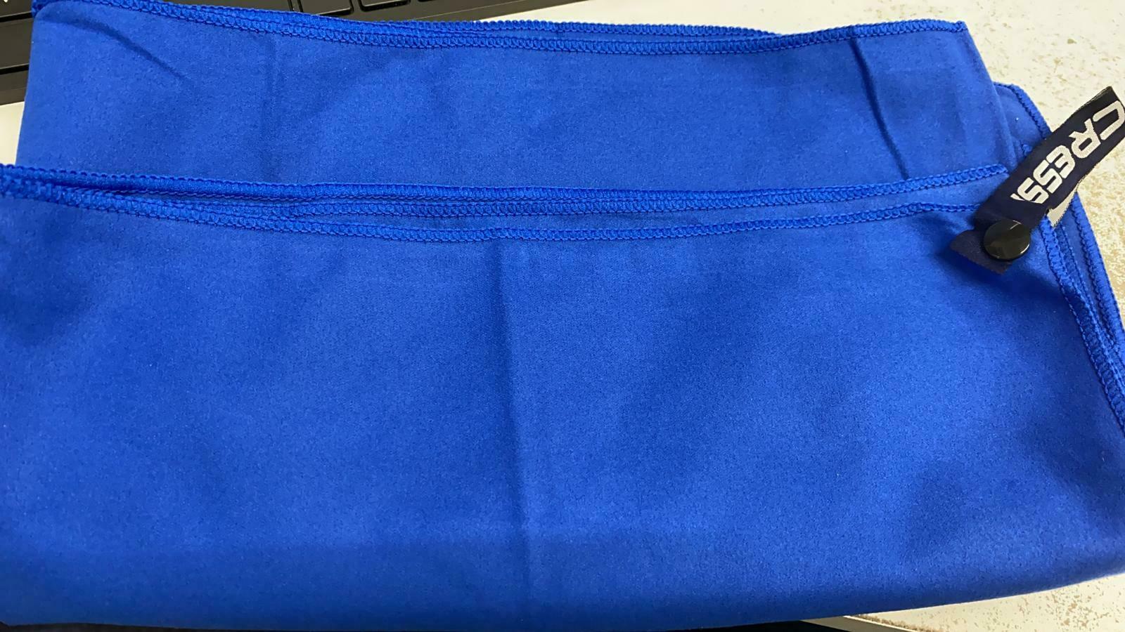 Cressi 120cm Microfibre Towel- Blue-46&quot; x 23&quot; - New- 3008