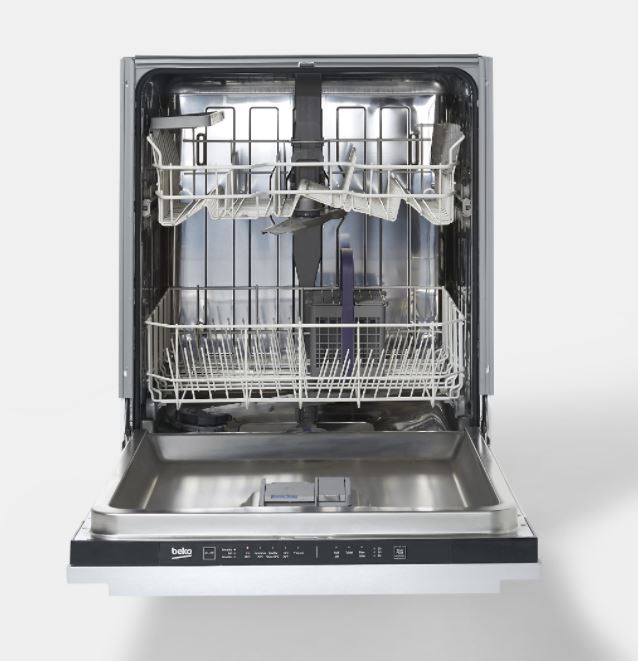 Beko DIN15Q20 Integrated Black & white Full size Dishwasher  6245