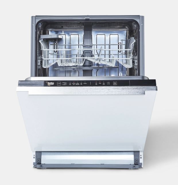 Beko DIN15Q20 Integrated Black & white Full size Dishwasher X-Display 6245