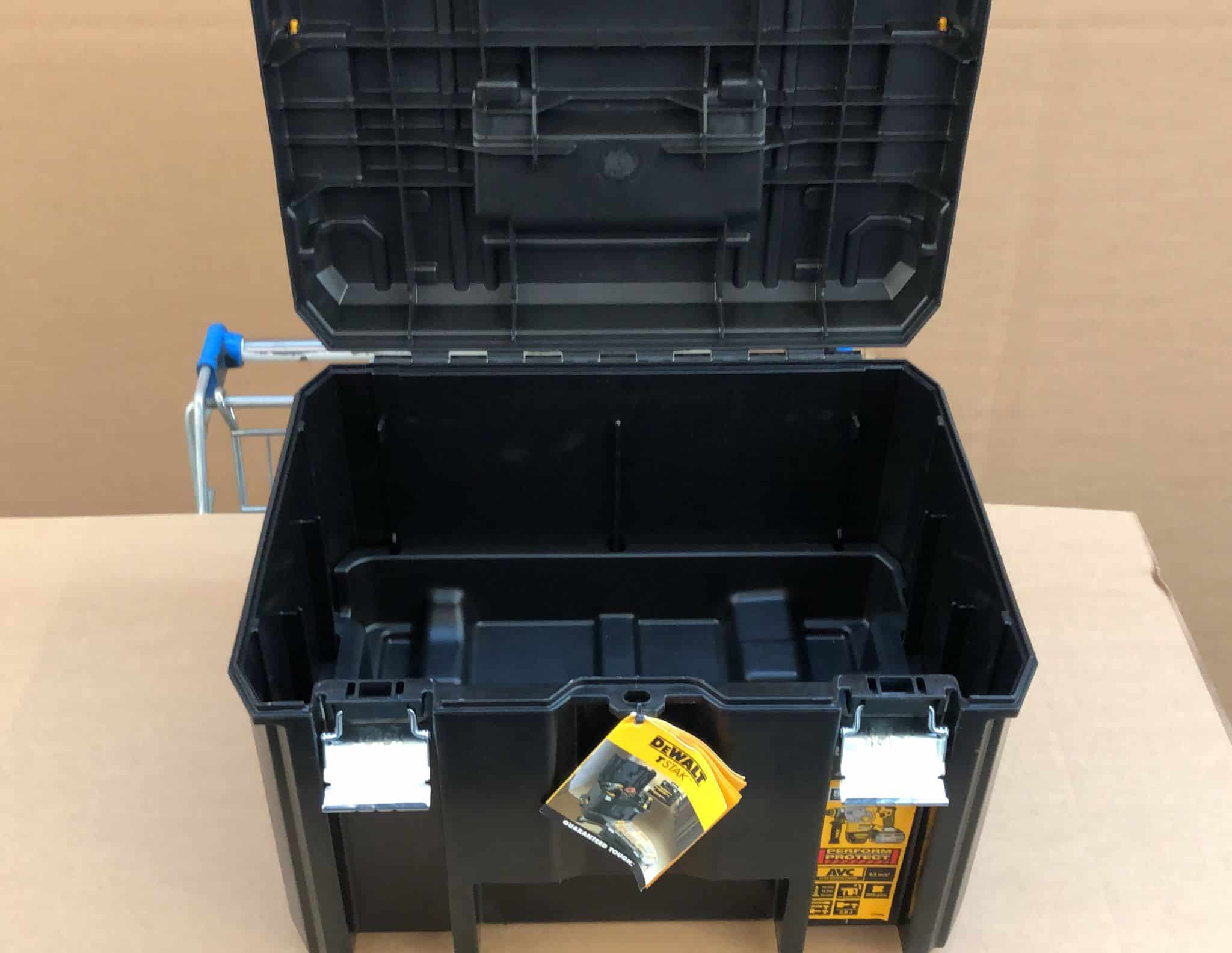 Dewalt DWST1-71195 TSTAK VI Plastic Tool Storage Box 23 Litres No Tote Tray