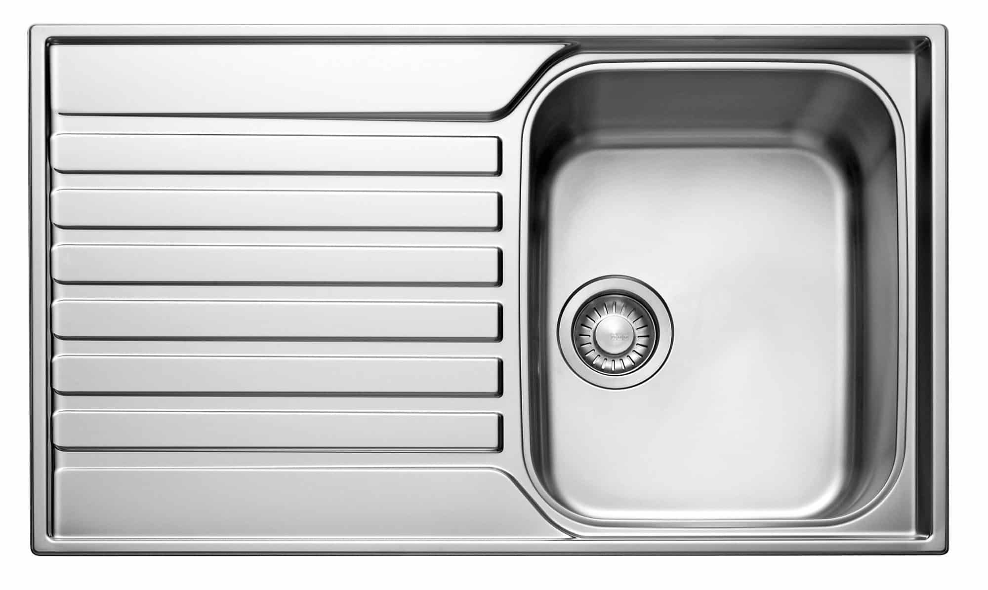 Franke Ascona Stainless steel 1 Bowl Sink & drainer (W)510mm x (L)860mm 1240