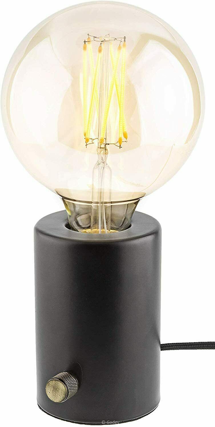 Gadgy Table Lamp Dimmable Black Retro Vintage Modern and Industrial Design, 6605
