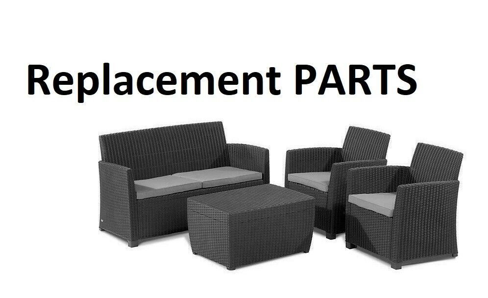 Genuine Replacement Parts For Keter Allibert Mia Wicker Furniture Set Plastic Black