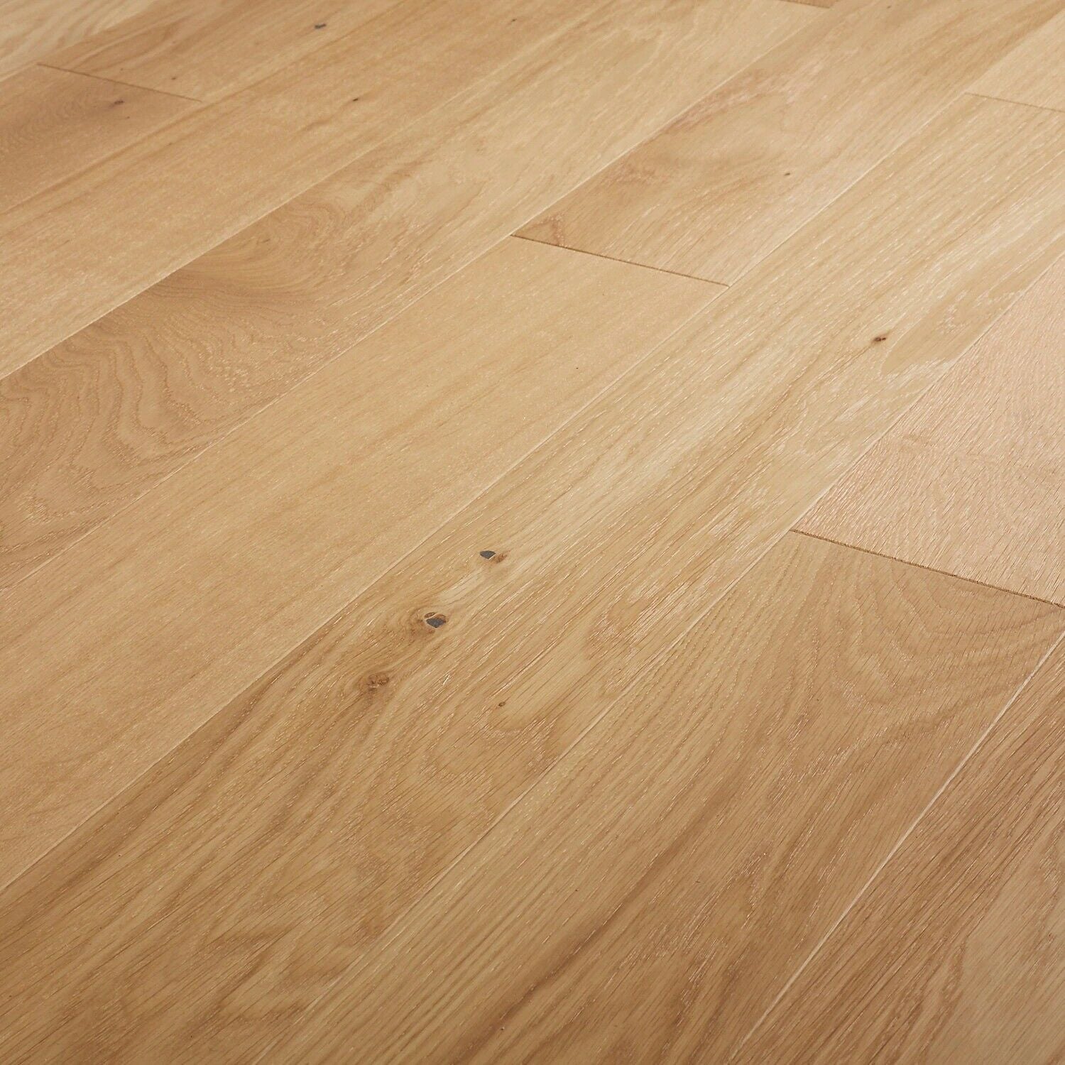 GoodHome Hedmark Natural Oak Real wood top layer flooring 0.99m² 7113