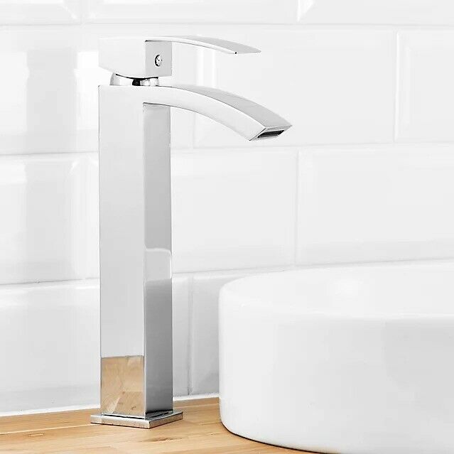 GoodHome Kepez 1 lever Chrome-plated Tall Basin Mono mixer Tap-no-2938