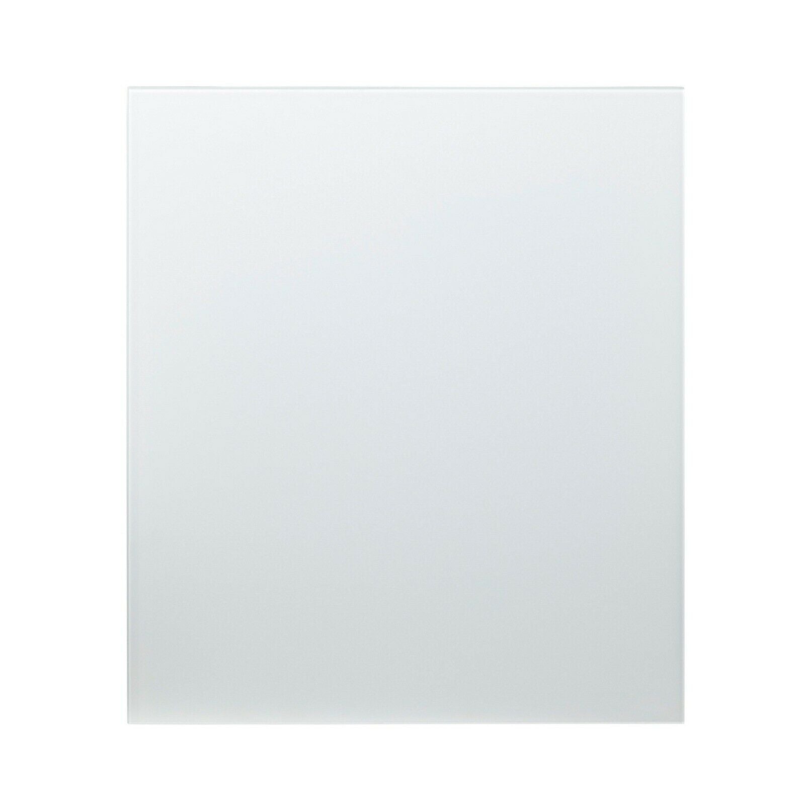 GoodHome Nashi White Glass effect Tempered glass Splashback H800mm W600mm-no6809