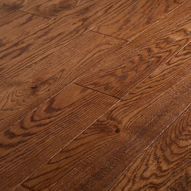 GoodHome Usborne Natural Oak Real wood top layer flooring, 1.21m² Pack 7205