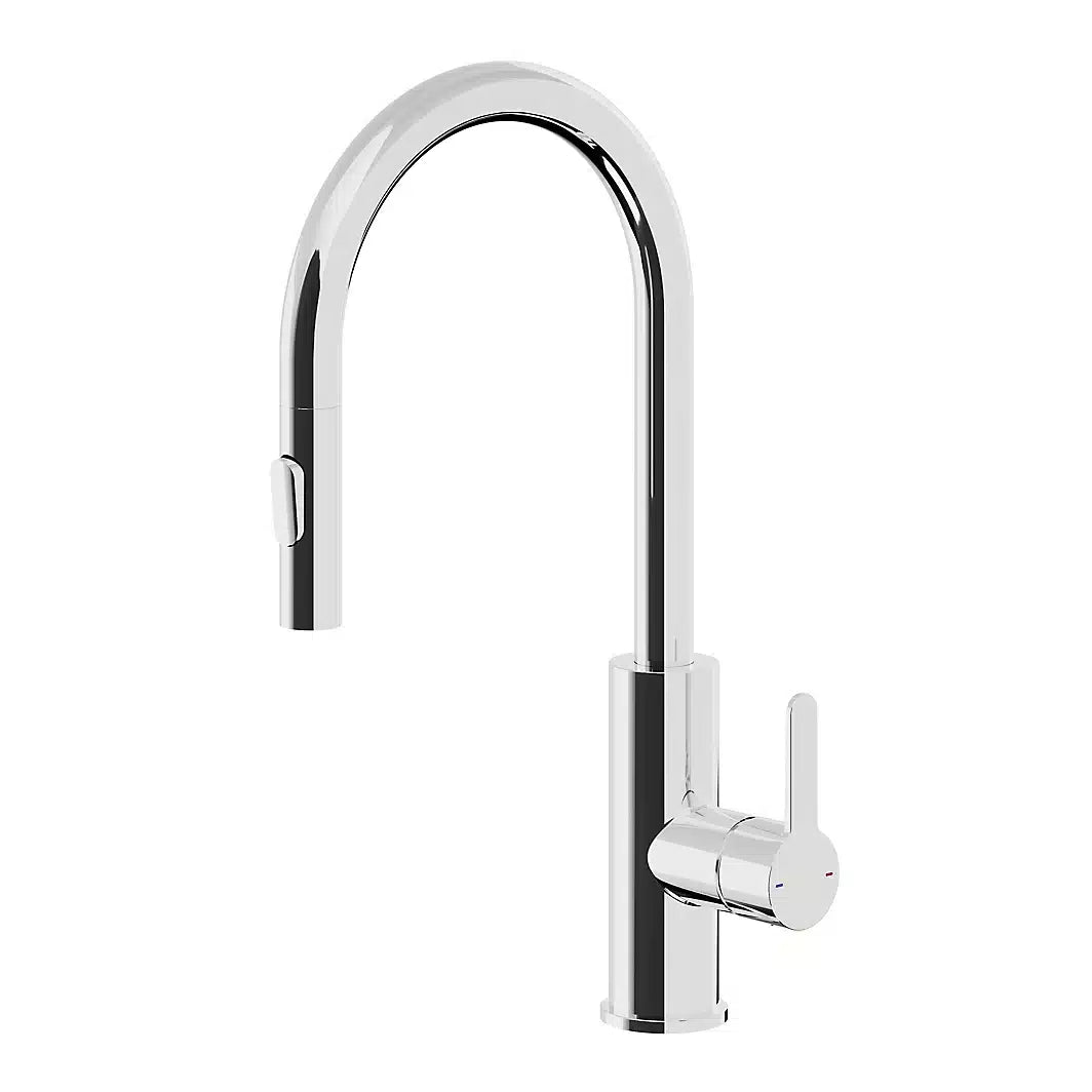 GoodHome Zanthe Chrome-plated Kitchen Pull-out Tap 2791