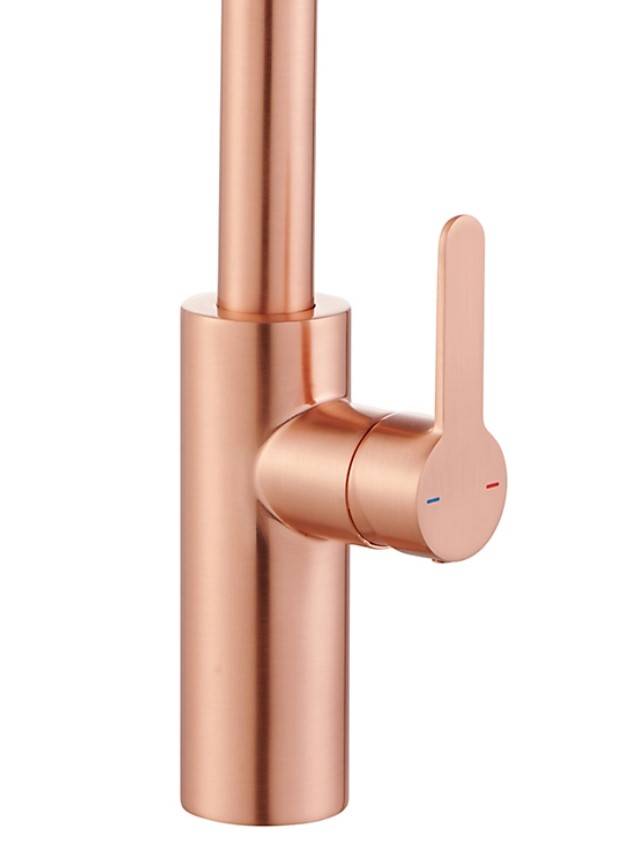GoodHome Zanthe Copper effect Kitchen Side lever Tap 4445