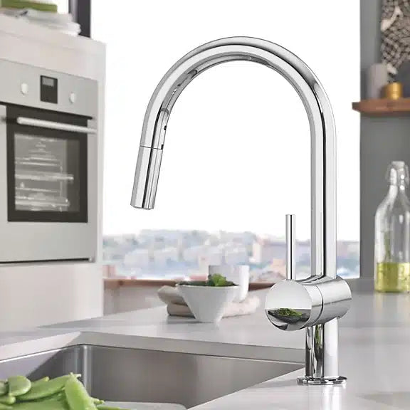 Grohe Minta Chrome-plated Kitchen Pull-out mono mixer Tap 3166