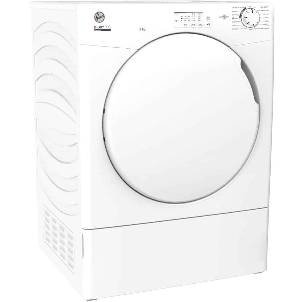 HOOVER H-Dry 300 HLE V9LF NFC 9 kg White Vented Tumble Dryer - Slight Cosmetic marks - 0298