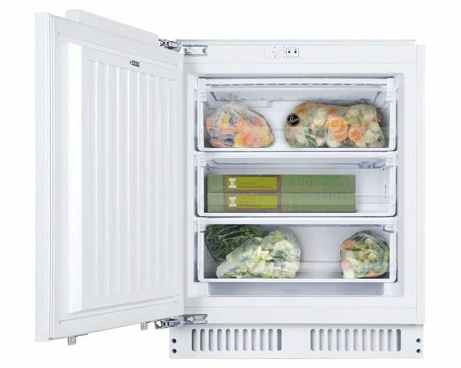 HOOVER HBFUP140NKE/1 95L White Integrated Undercounter Freezer 9887