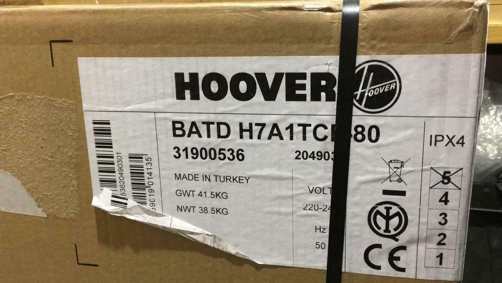Hoover BATD H7A1TCE-80 White Built-in Heat pump Tumble dryer 7kg-7281- 4571 1519
