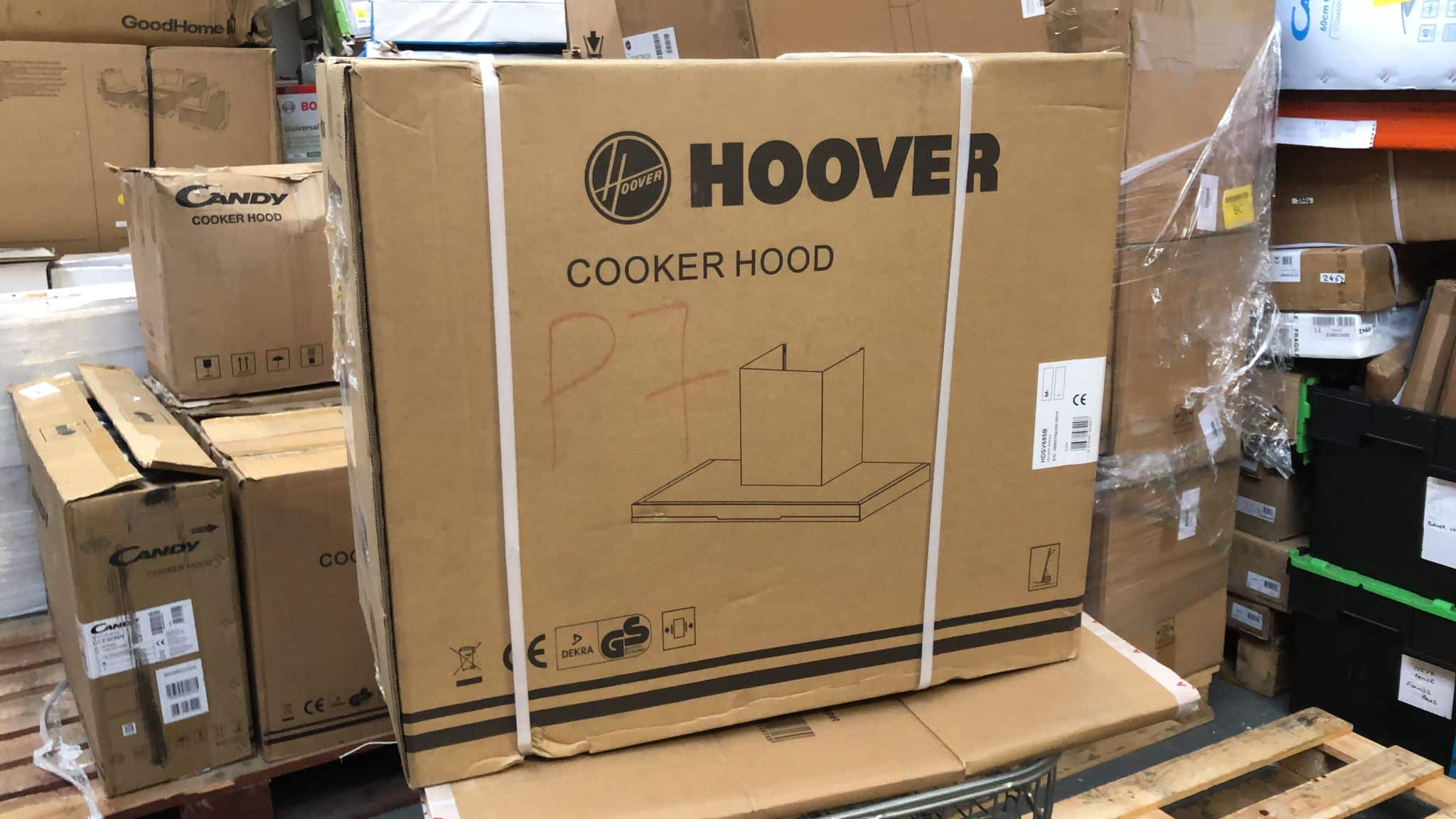Hoover Chimney Cooker Hood-Stainless Steel-60cm Silver-HDSV685B-4207