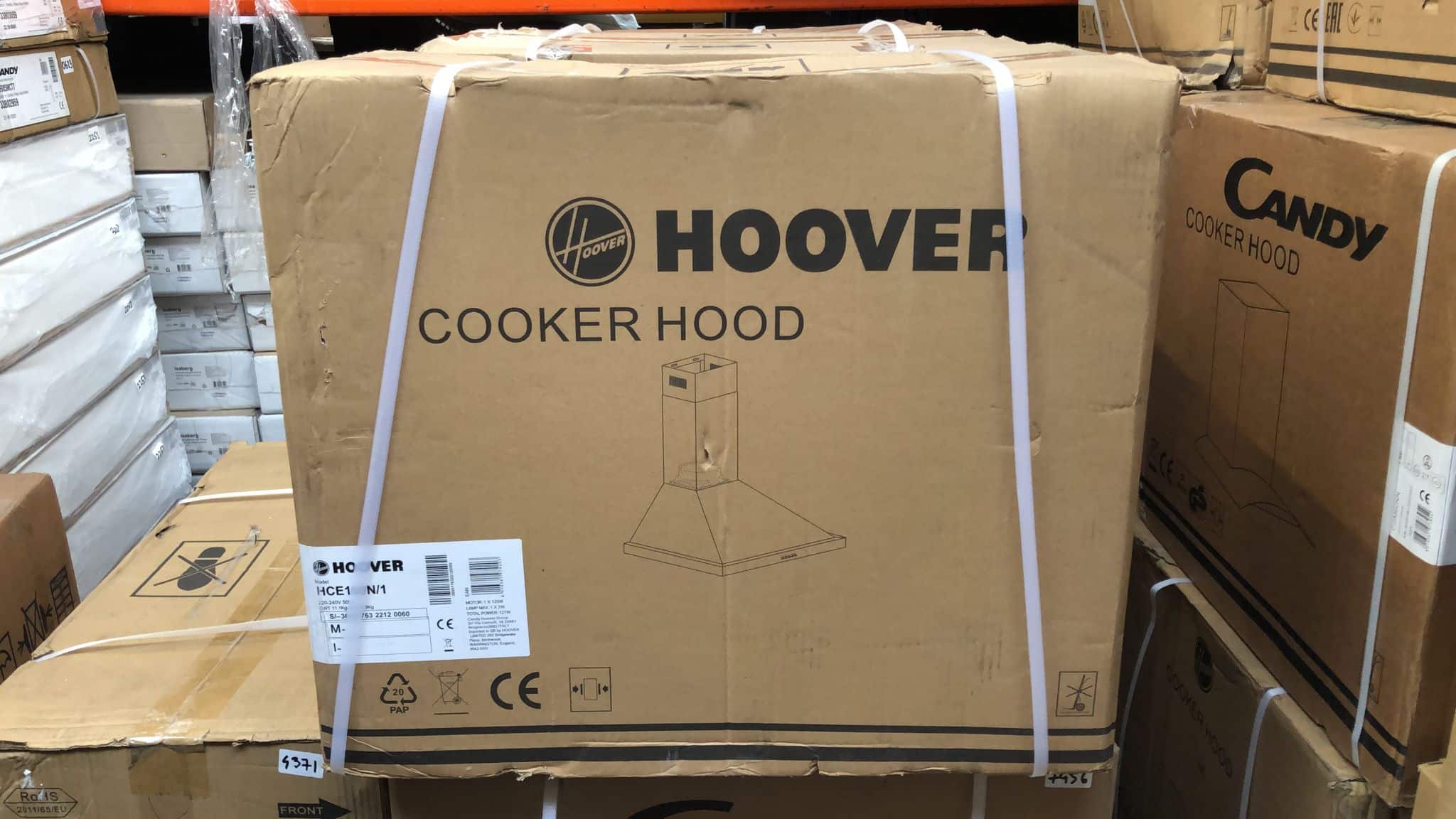 Hoover Chimney Cooker Hood 60cm Black HCE160N/1 4203