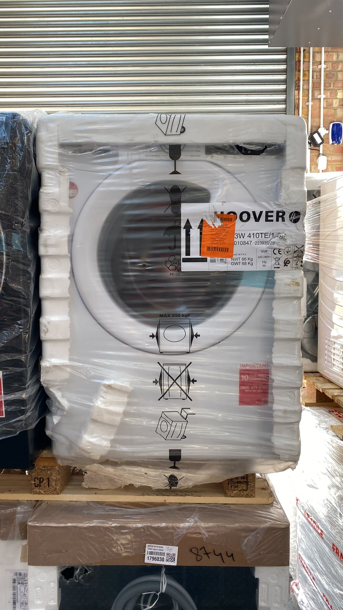 Hoover H-Wash 300 H3W410TE Smart Freestanding 10KG 1400 Spin Washing Machine White X-Di3229