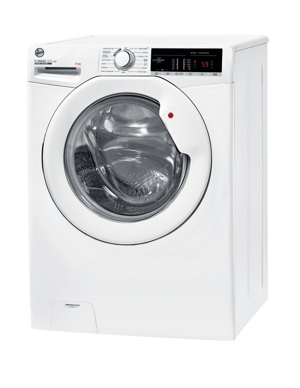 Hoover H3W58TE 8kg 1500 Spin White Freestanding Washing Machine 1089