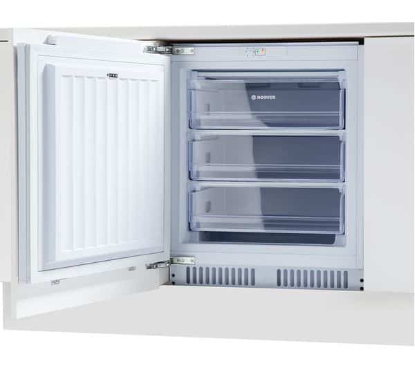 Hoover HBFUP130NK/N 96L White Integrated Undercounter Freezer 5095