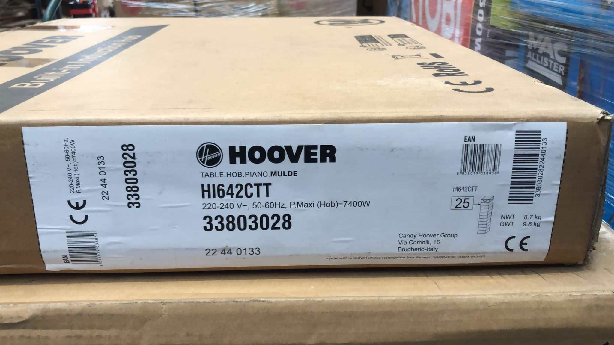 Hoover H-HOB 300 HI642CTT 4 Zone Black Ceramic Induction Hob 8858
