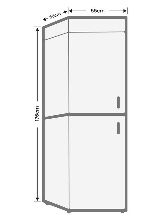 Hoover Fridge Freezer-50/50 Freestanding-Black HOCT3L517FBK-55cm Wide-0050