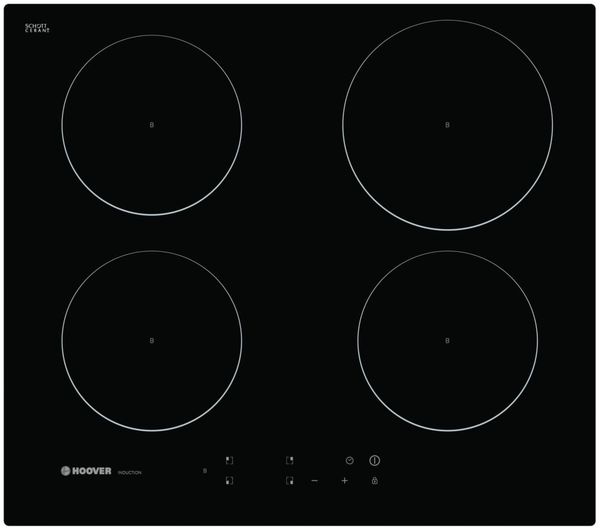 Hoover Induction Hob 4 Zone Electric Black HPI604BC 9775NO