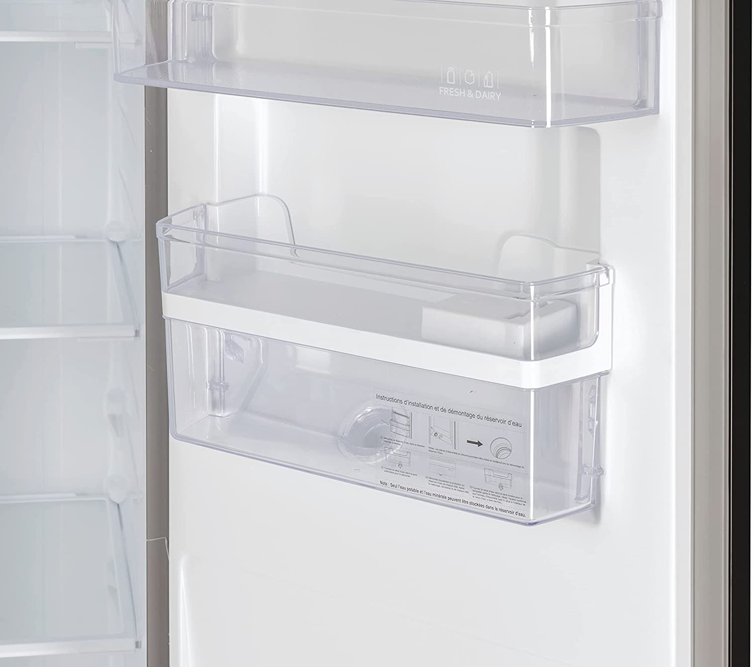 Hoover Fridge Freezer Freestanding 432 liters-Silver-HSC818FXWDK-9312