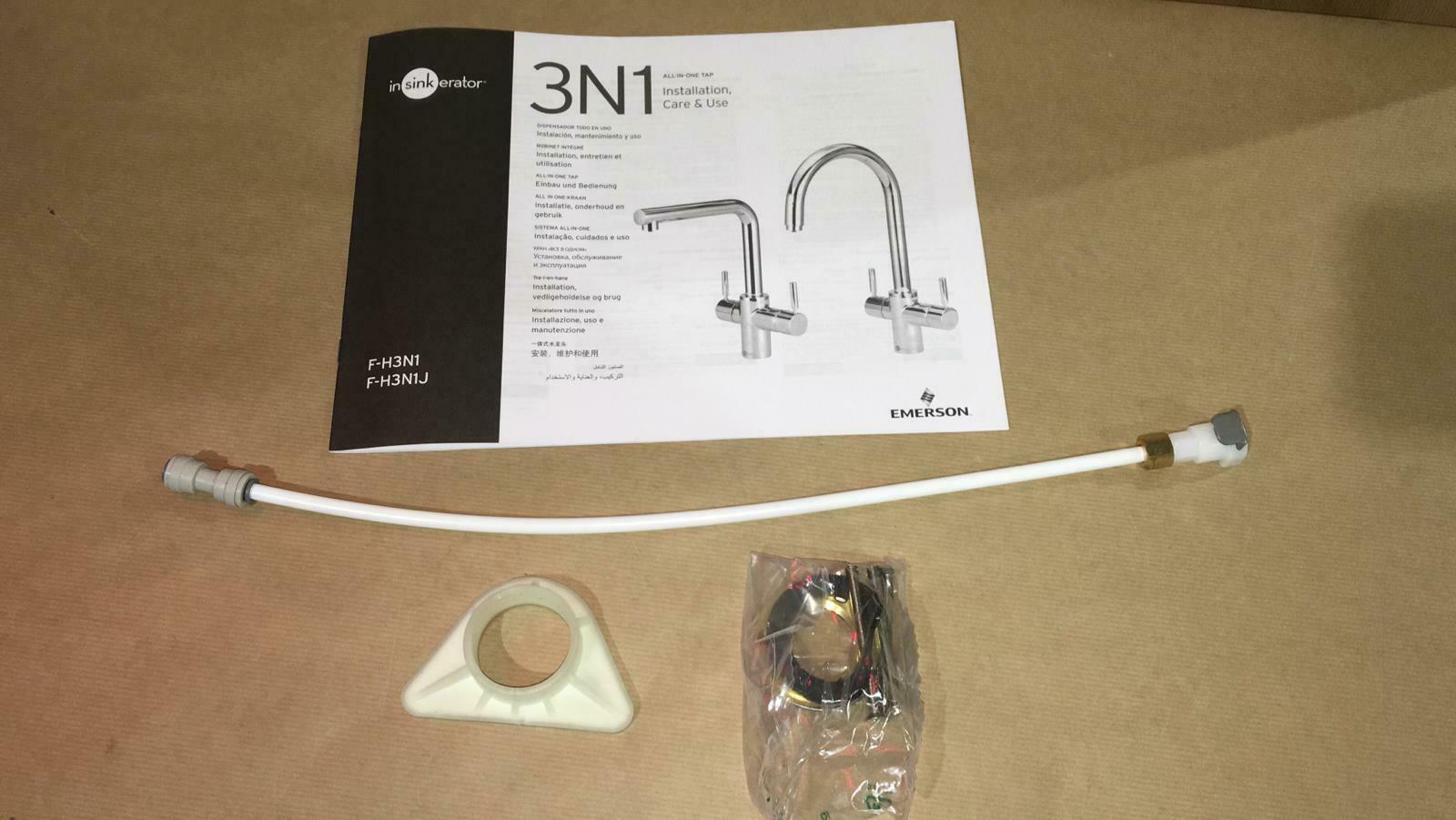 InSinkErator 3N1 Chrome effect Filtered steaming, Hot & Cold Water Tap Only-8933
