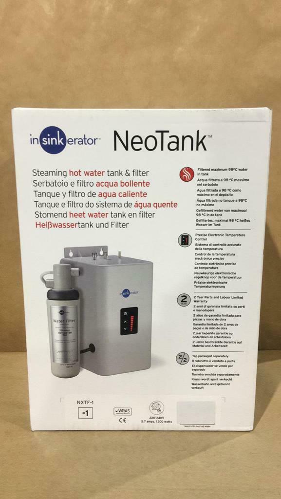 Insinkerator F-HC3300C Chrome Steaming Hot & Cold Kitchen Sink Kettle Filtered Tap with Neo Tank