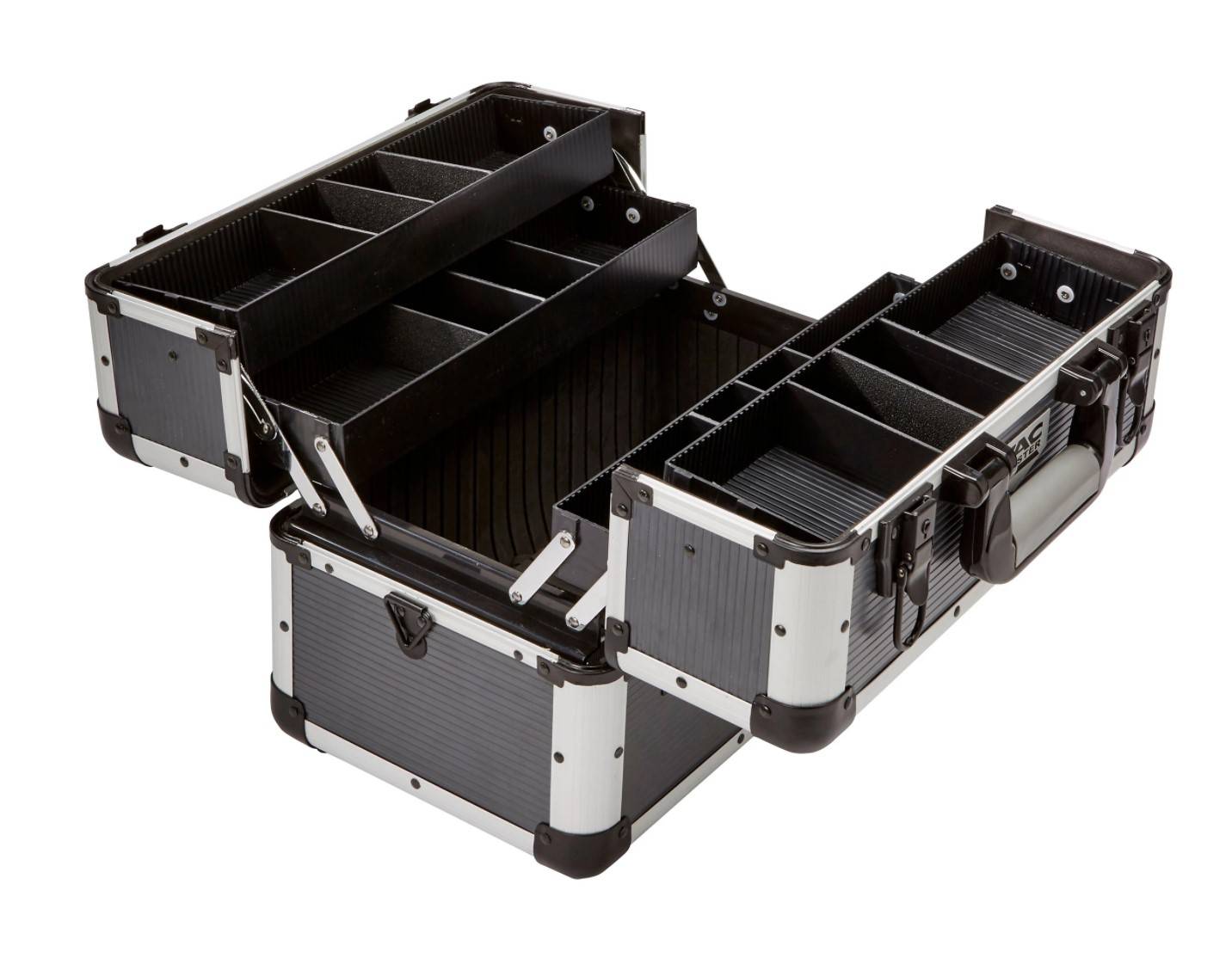 Mac Allister Grey Aluminium 16 compartment Cantilever organiser - Tools Box - 5417