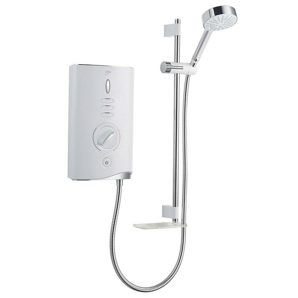Mira Sport thermostatic White Chrome effect Electric Shower, 9kW 1.1746.005 9779