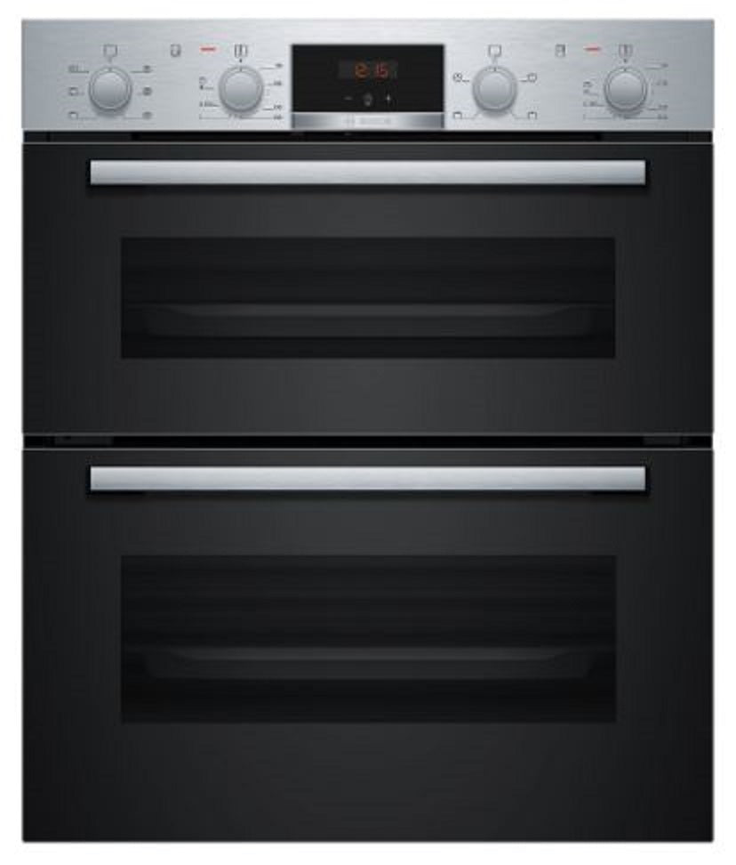 BOSCH Serie 2 NBS113BR0B Electric Built-under Double Oven - Stainless Steel 5491