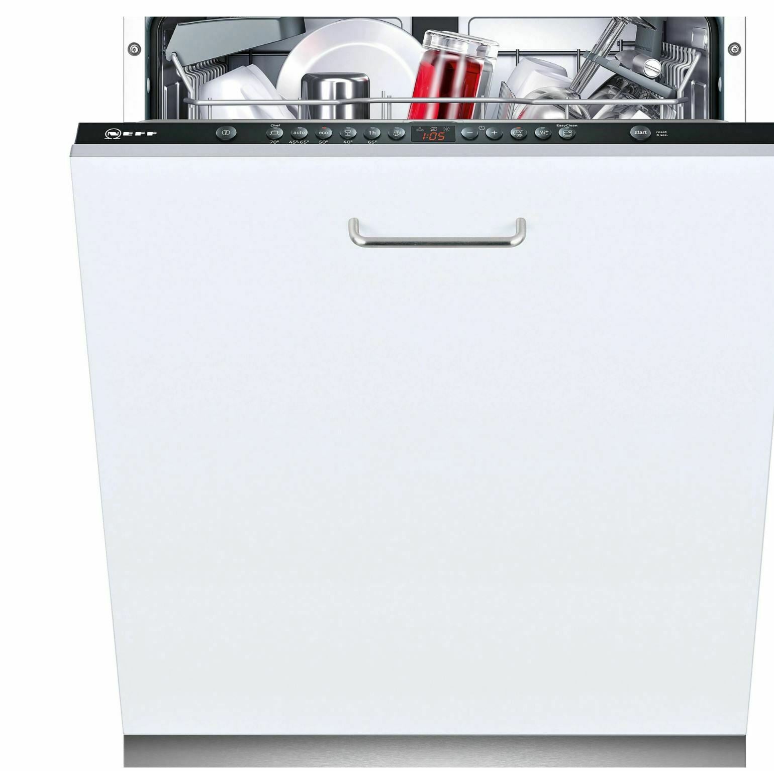 Neff S513G60X0G Integrated White Full size Dishwasher-White 3821