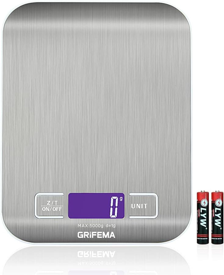 GRIFEMA Professional Digital Kitchen Scales (High Precision 1 g - 5000 g)-3145