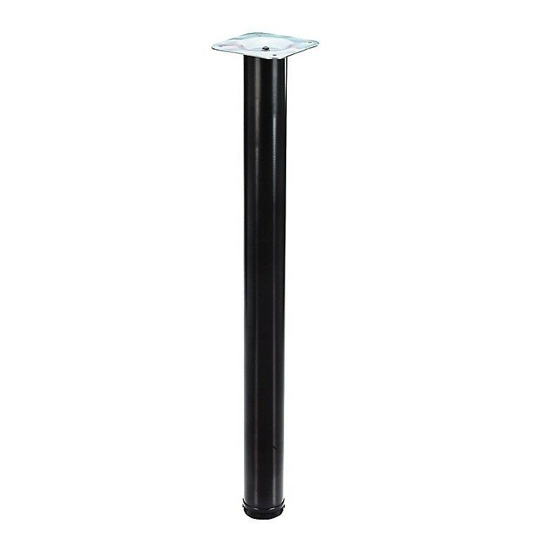 Pack of 3 Rothley (H)710mm Painted Black Table leg Black 5316