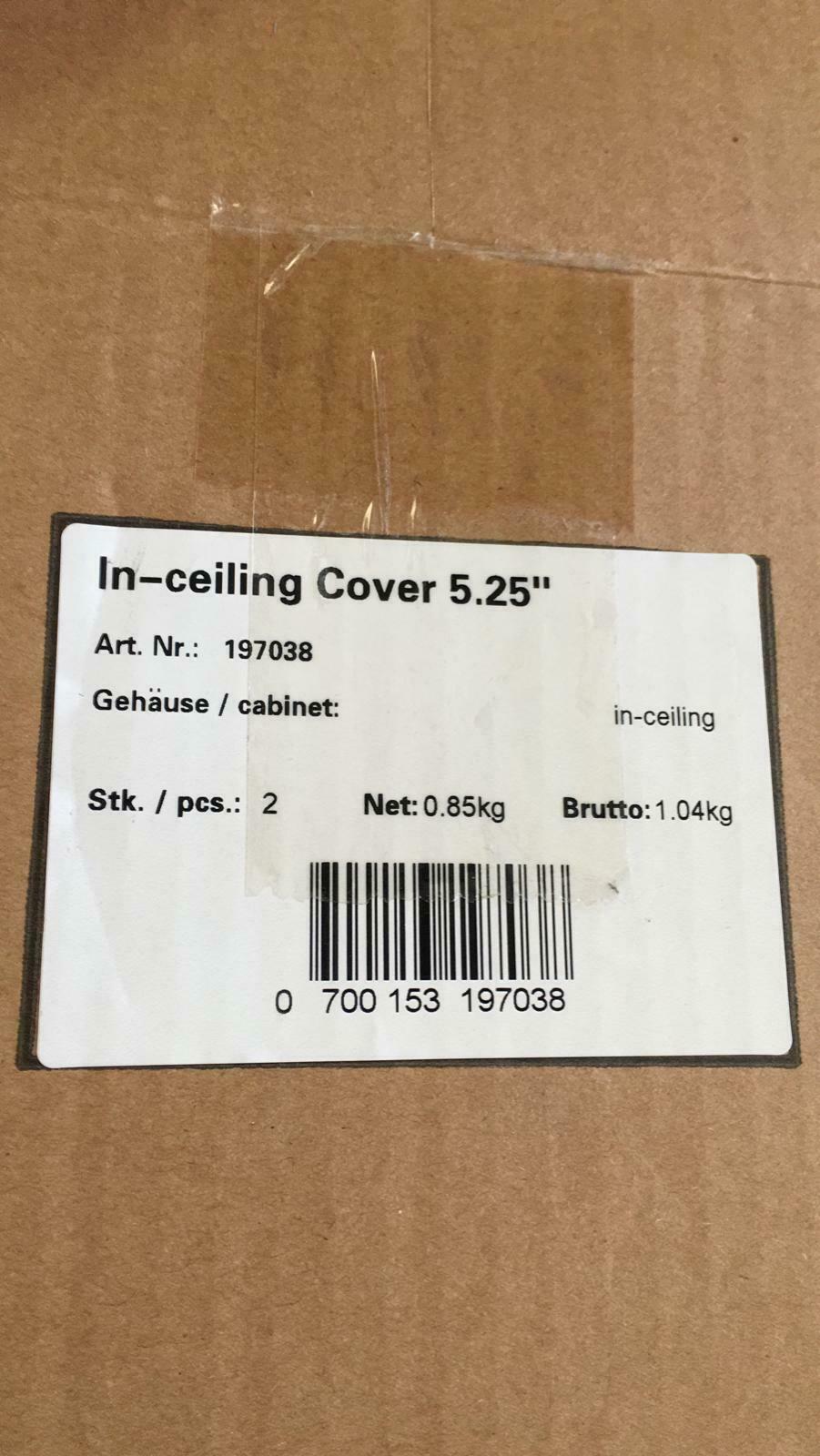 Piega In Ceiling 5.25" Housing Plastic Covers Black Twin Pack N7038